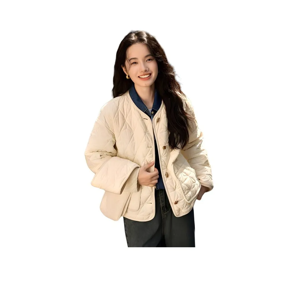 Mo Han Yi Mei Пуховая куртка Женская Светлый Бежевый