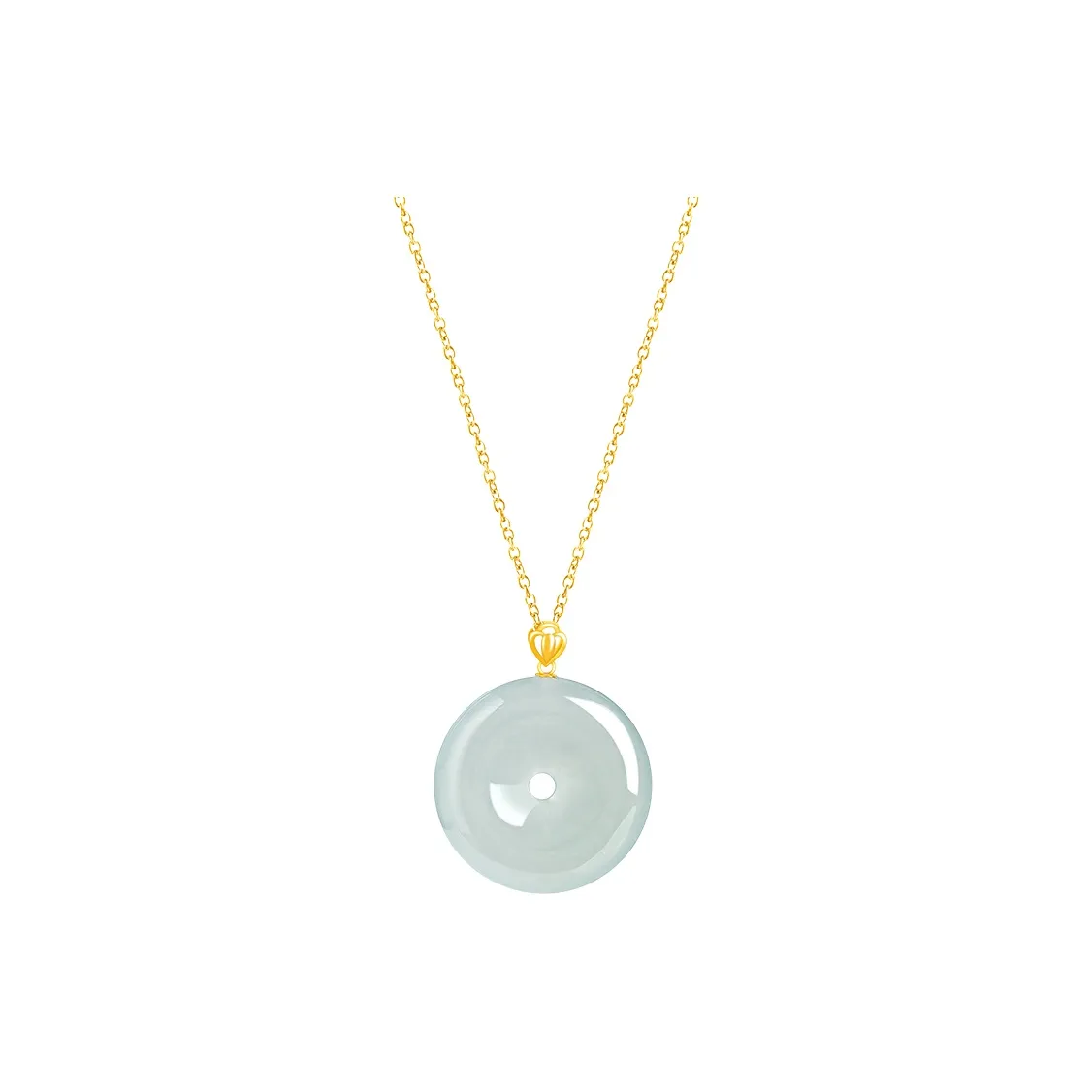 Best Wishes Glutinous Jade Jadeite Necklaces Unisex