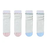 4팩 (2 화이트 핑크 + 2 화이트 블루)