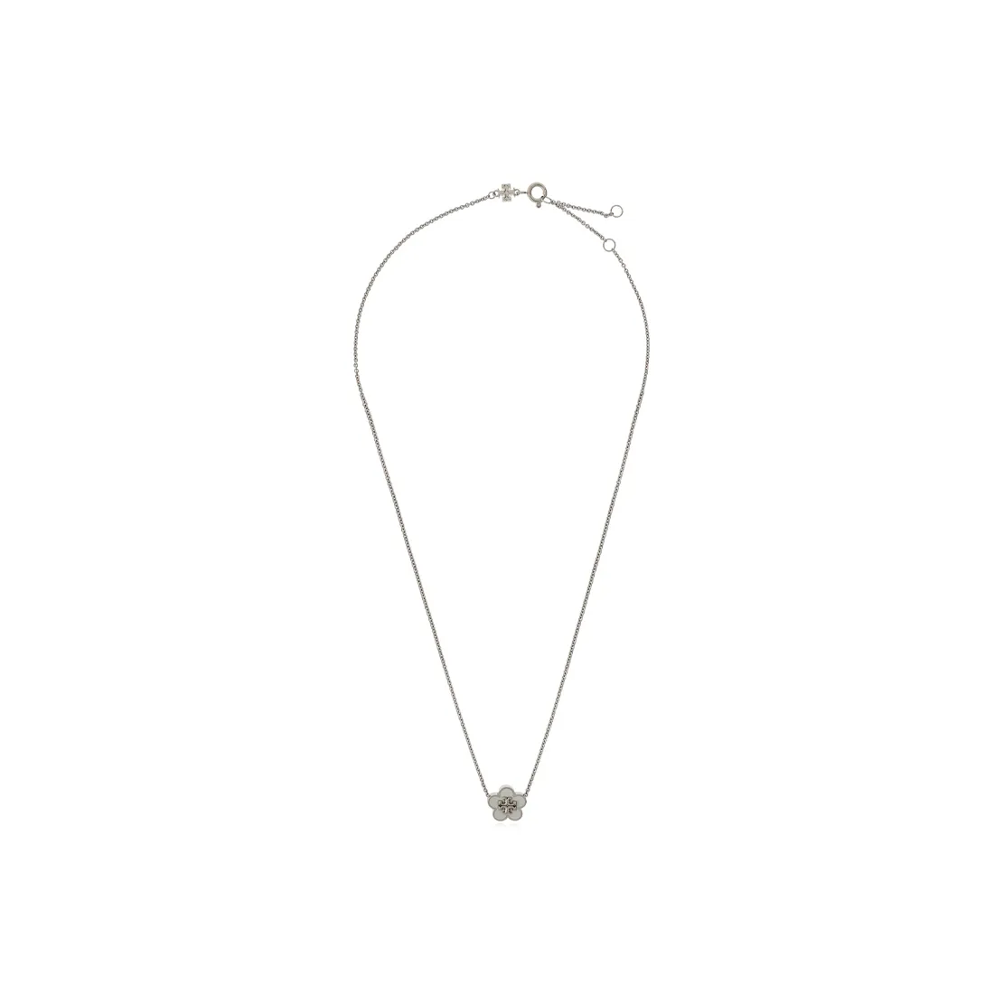 TORY BURCH Латунь Смола Ожерелья Женское Серебро