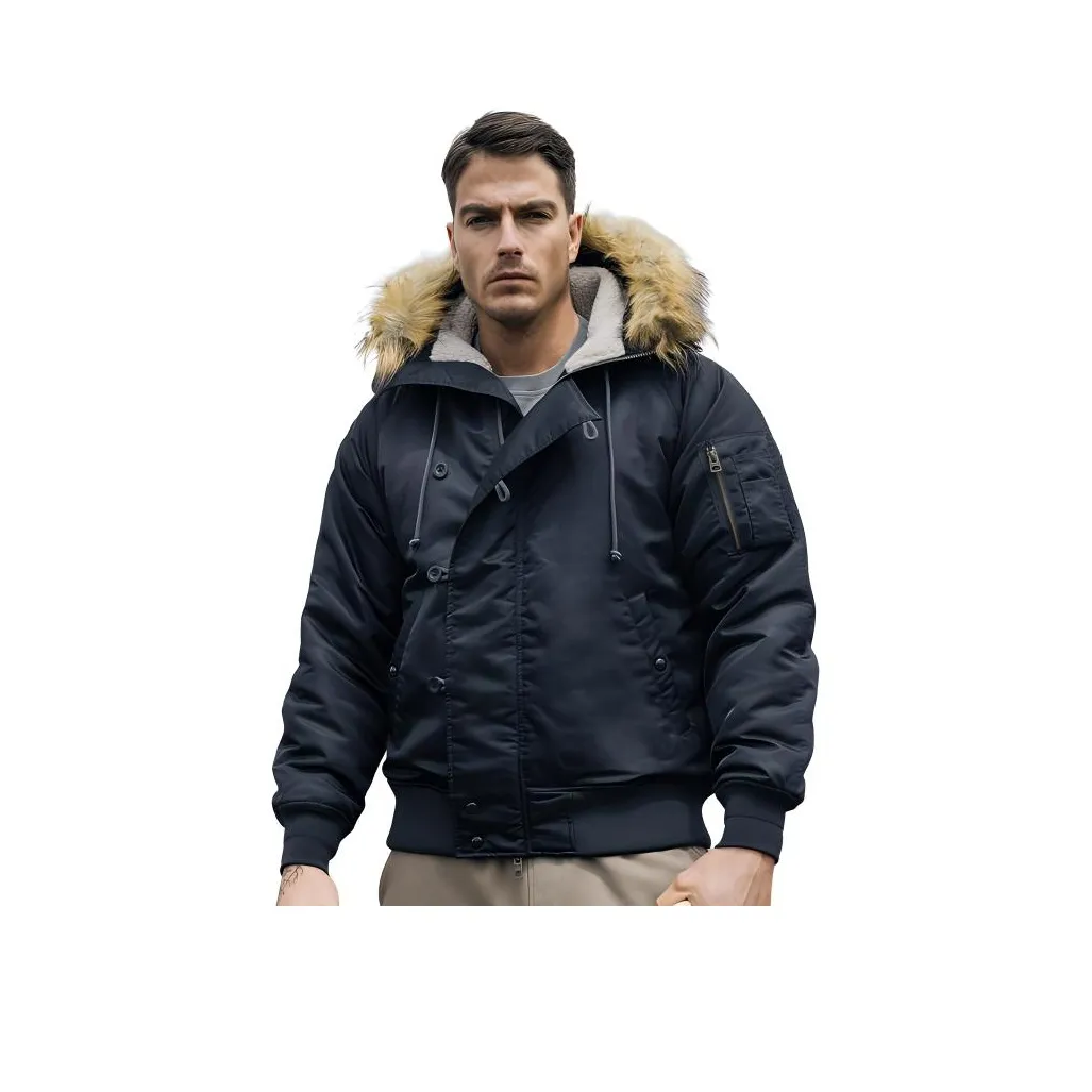 AKCLUB Vintage Collection Puffer Jacket Men's Navy Blue