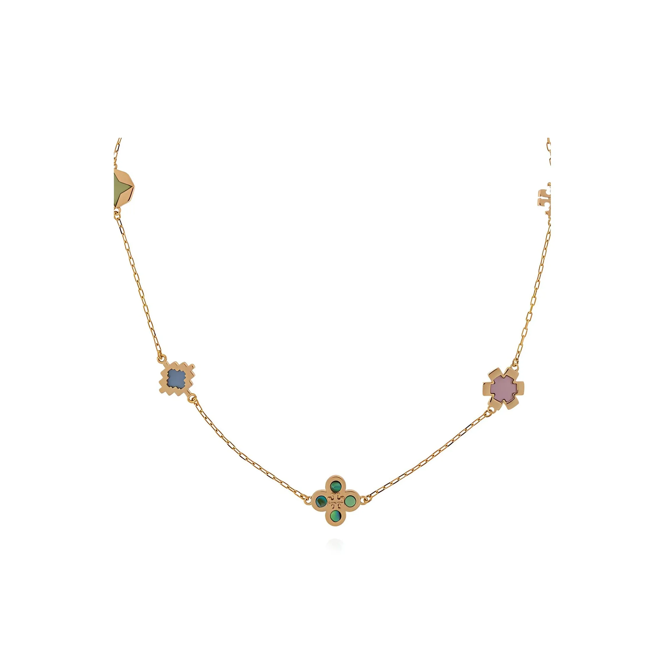 TORY BURCH Kira Clover Necklace