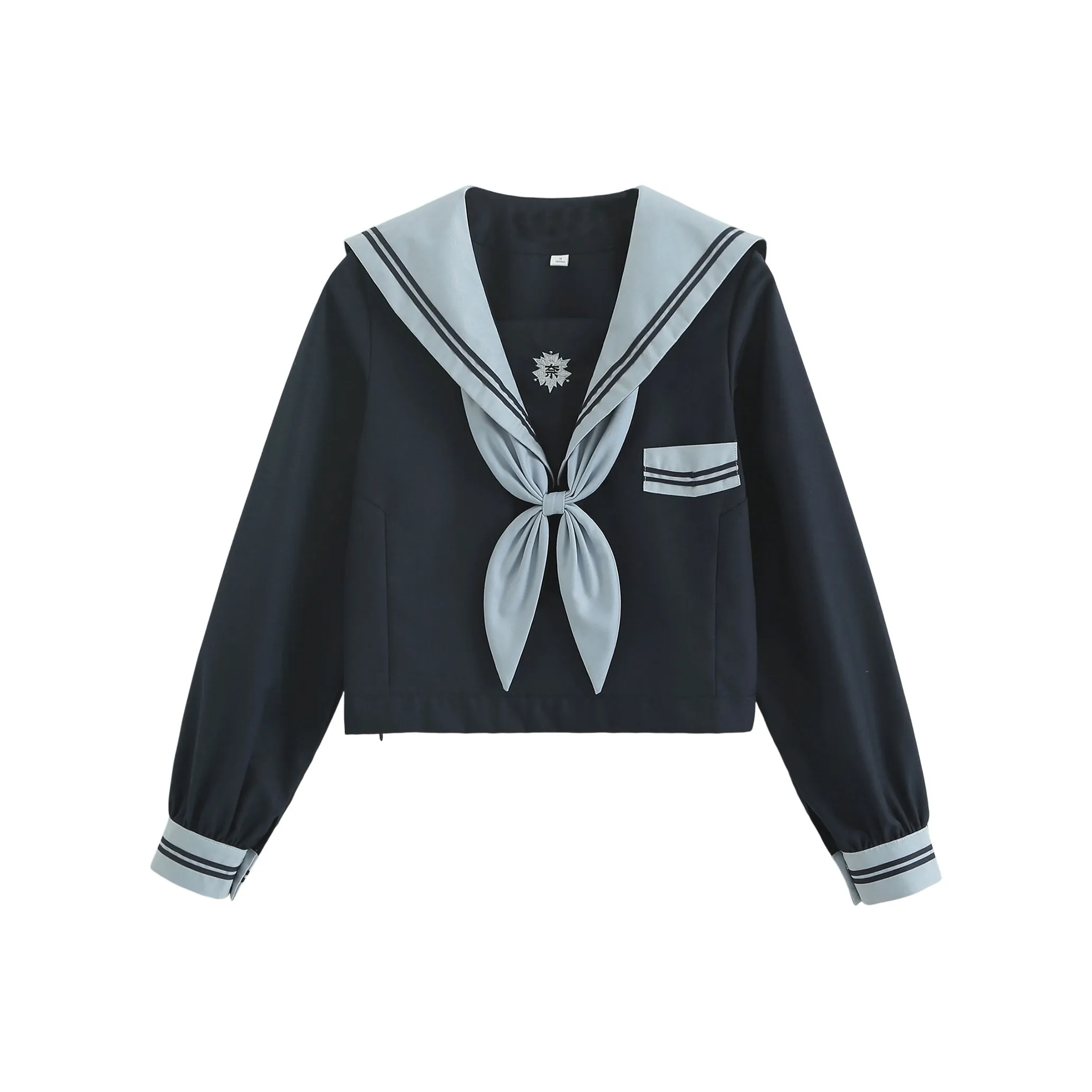 Luohua Candy Nara Вишня Темно-синий Длинный Sleeved Одиночная пара + Золотая рыбка Узел Женская униформа