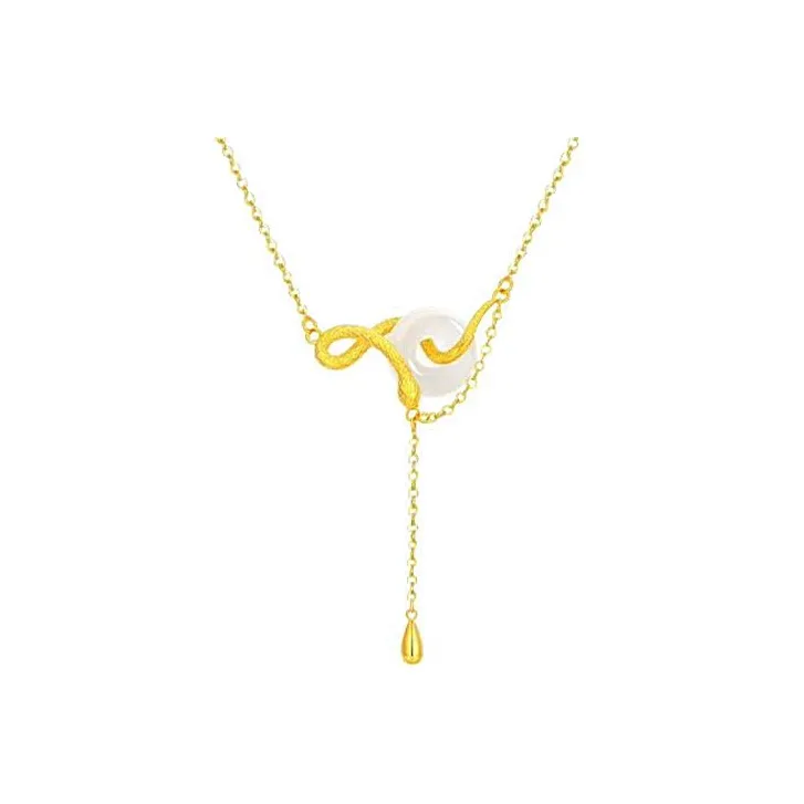 SHARK BABY Colored Glaze Necklaces Unisex