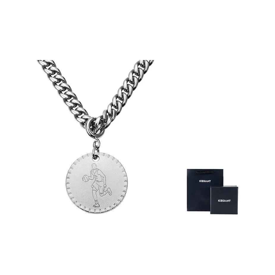 ICEGIANT Титановые стальные ожерелья для мужчин