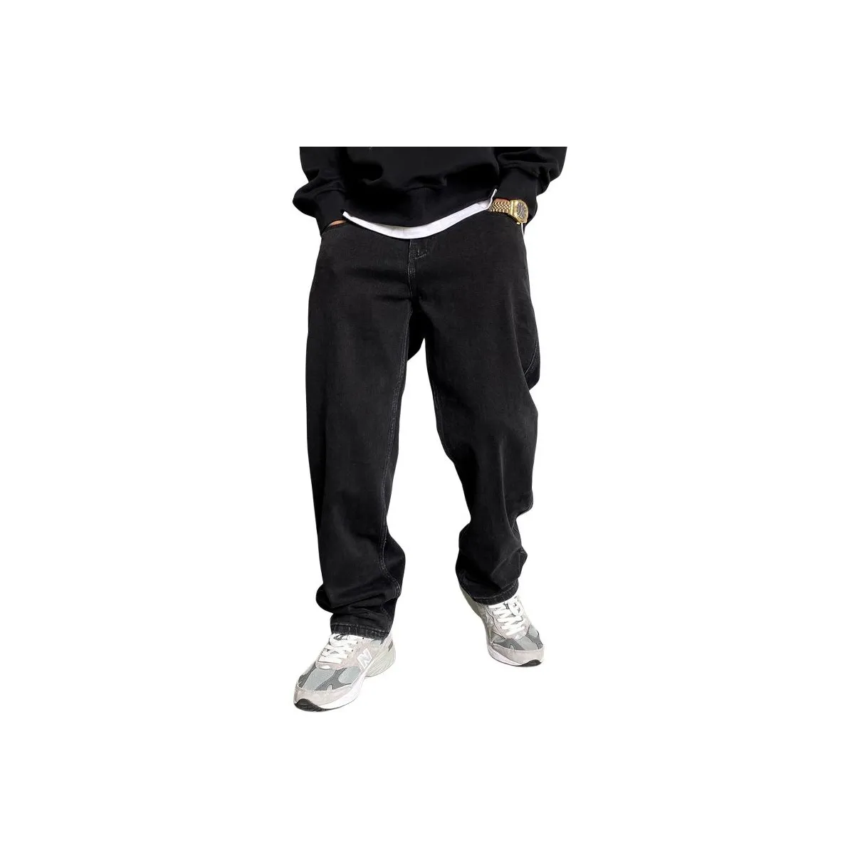 ZHANDASHUAI Мужские черные джинсы