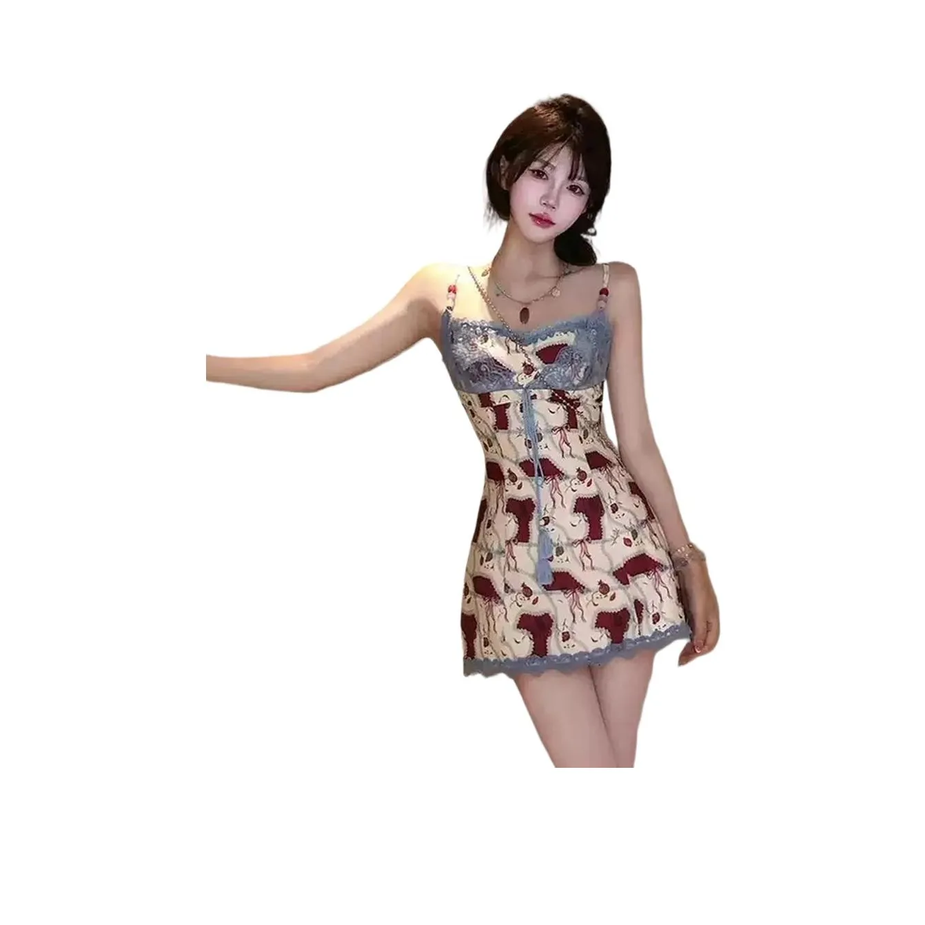 SDN by41 Красный Женские Слиплатья