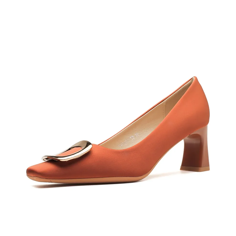 GOSO Грубый каблук Высокие каблуки Женские Апельсин