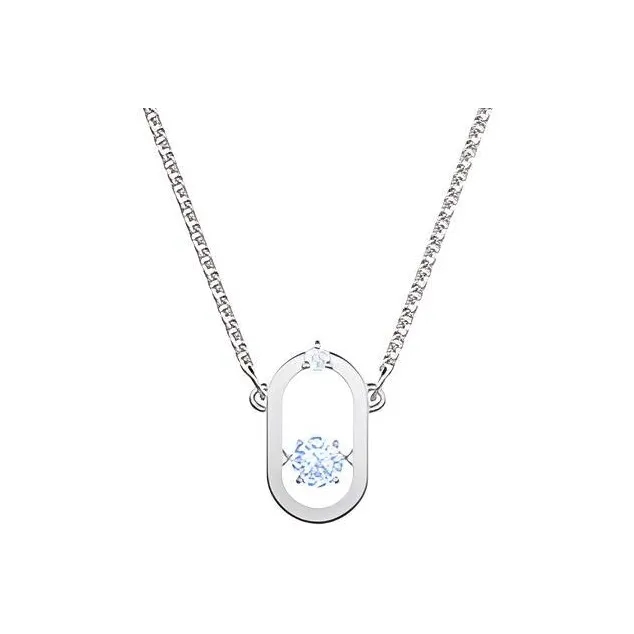 Swarovski Una Искусственный хрусталь Ожерелья Женское Серебро