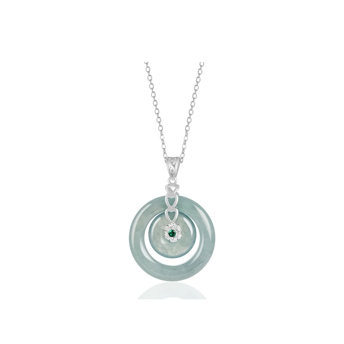 Best Wishes Bean Type Jadeite Necklaces Unisex