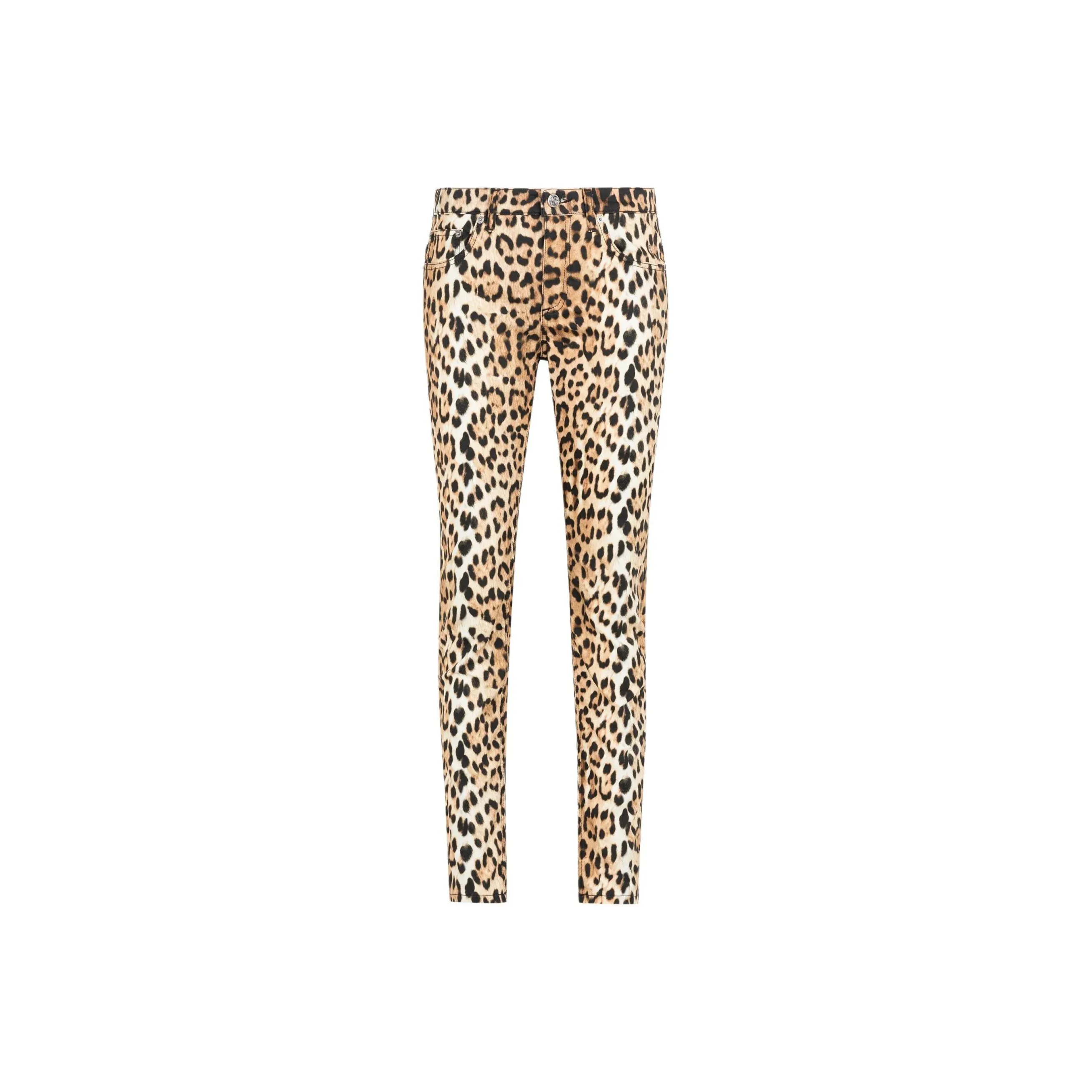 Roberto Cavalli Jaguar Skin Printed Jeans