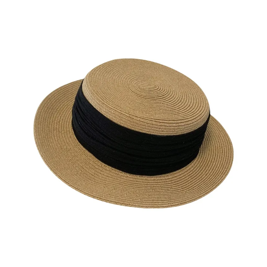 BOOLFEN Соломенная плетеная шляпа с защитой от солнца Унисекс