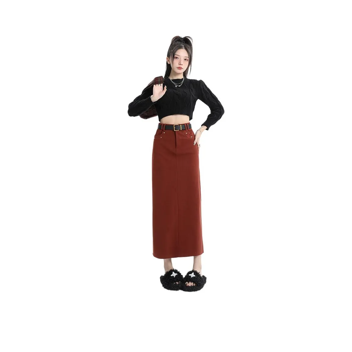 Kazakhstan Casual Long Skirt Women's