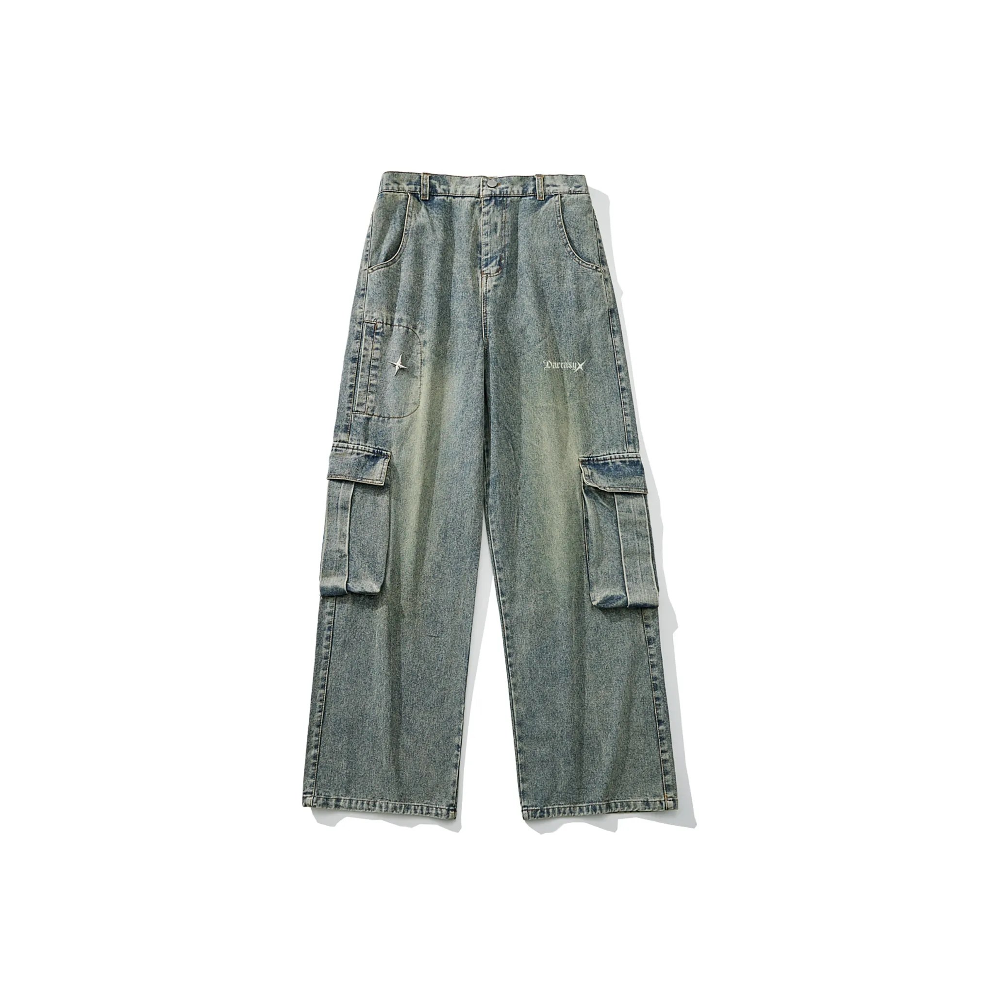 DAREASY Jeans Unisex Washed Blue