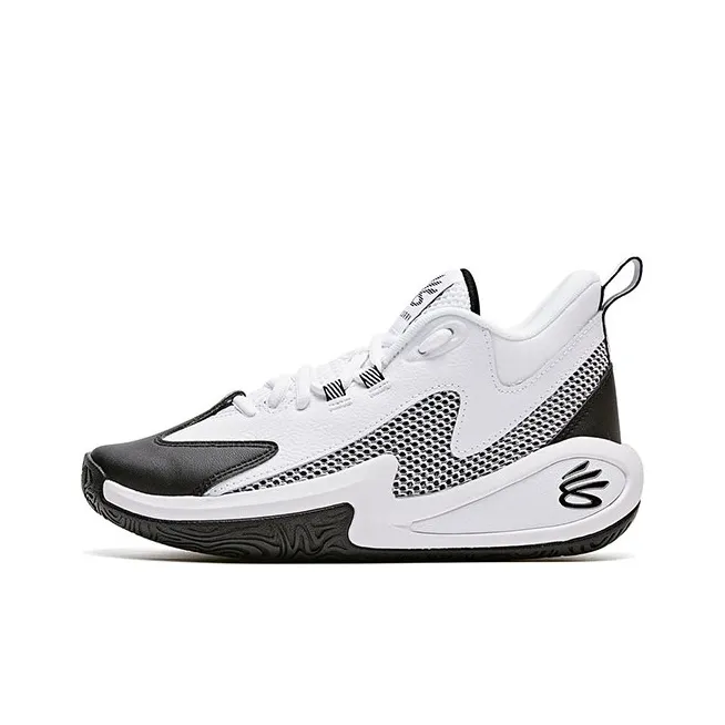 Under Armour Curry Детские баскетбольные кроссовки MID Топ Белый Школьный возраст