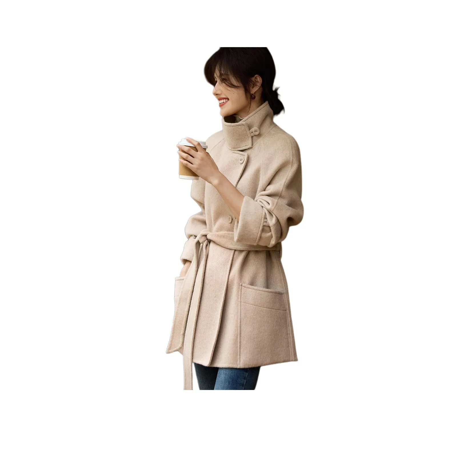 XWI Coats Women's Elegant Beige