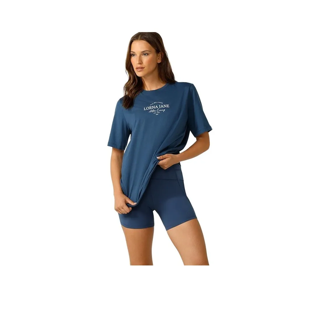 LORNA JANE T Shirt Women's Collegiate Blue