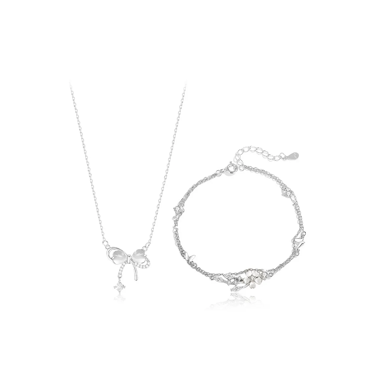 JOYDINNY Серебряные ожерелья женские