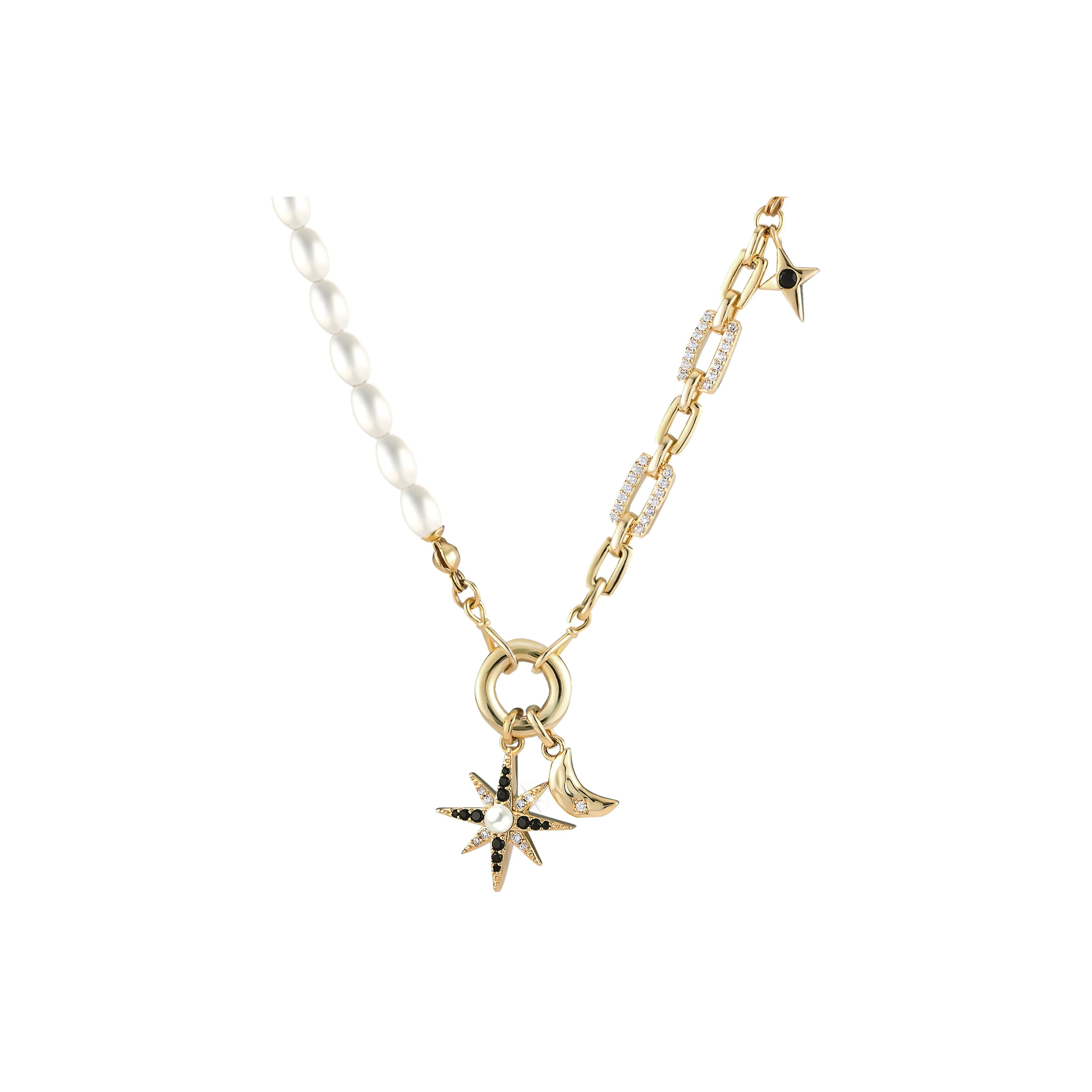 CHARLOTTE RAFFAELLI· Латунь Жемчужная раковина Циркон Ожерелье Женское Золото