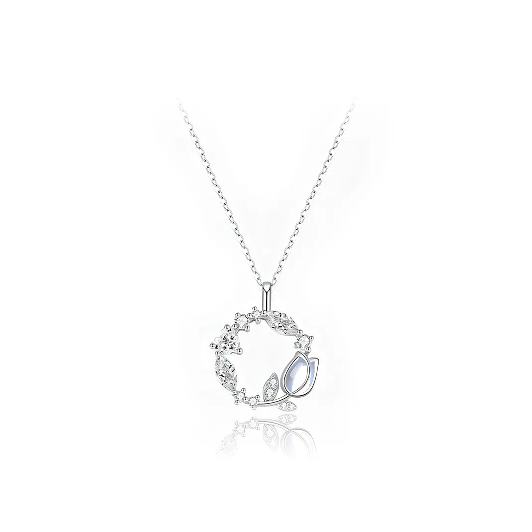 GIFU Colored Glaze Jade Necklaces Women's