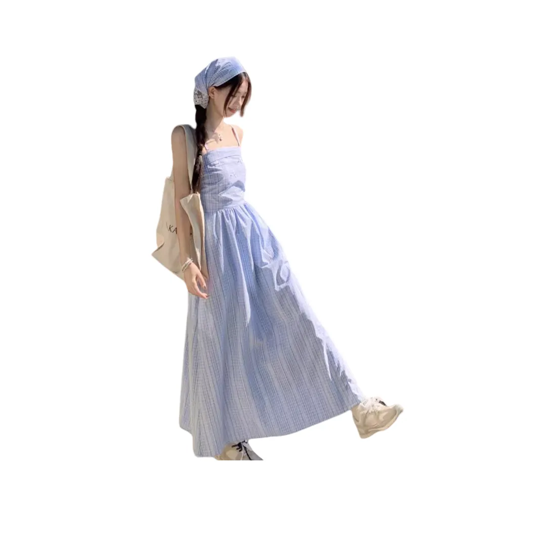 Cotton Gene Без рукавов Платье Женское