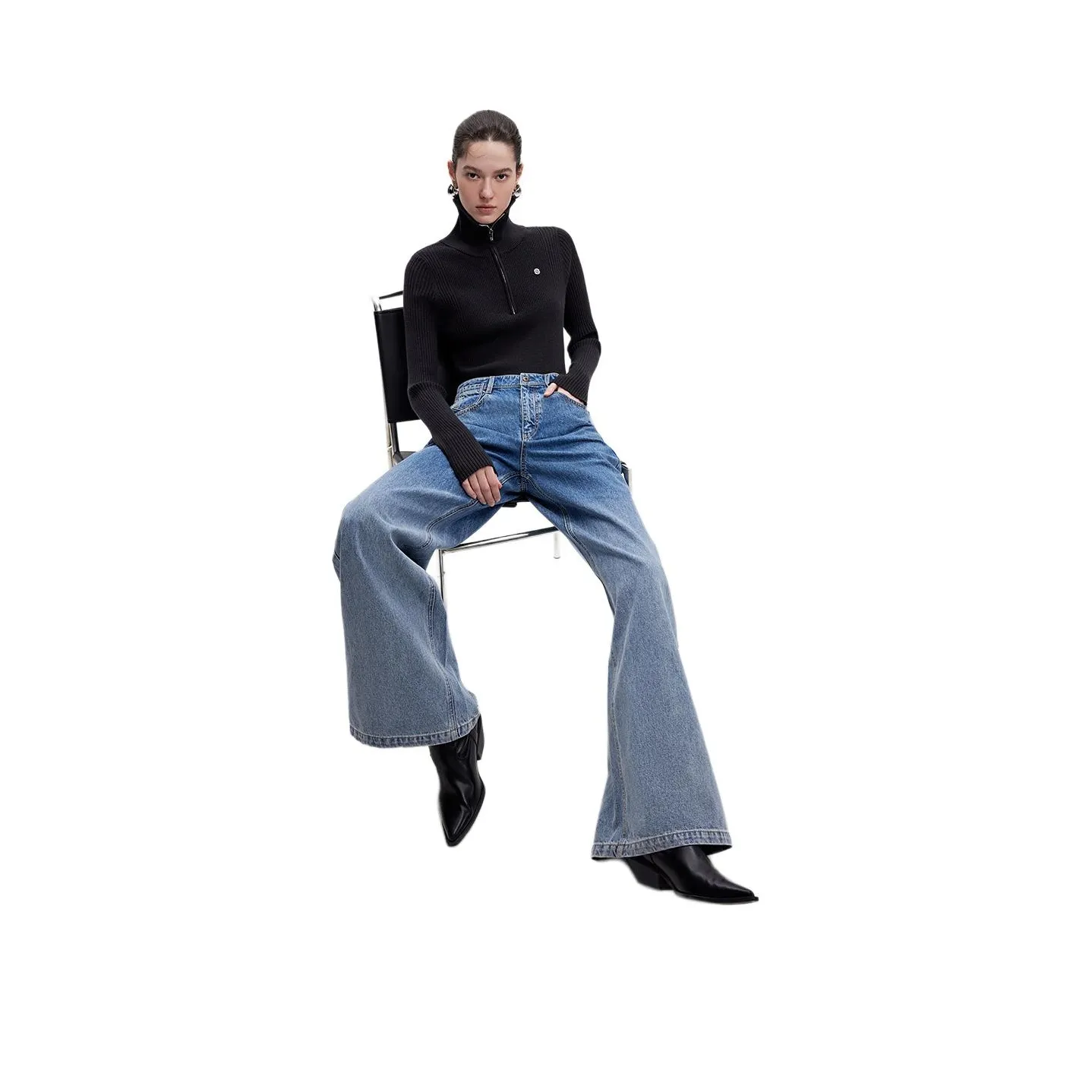 Only J33 350 Промытый деним синий Женские джинсы