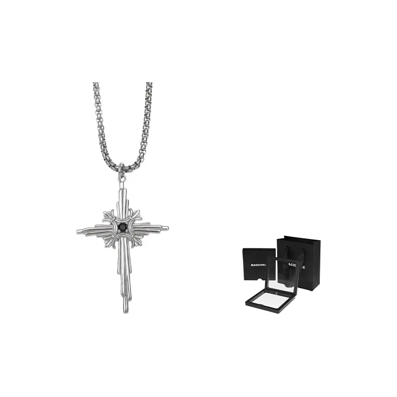 MAGICPOLE 999 Fine Silver Necklaces Men's Silver