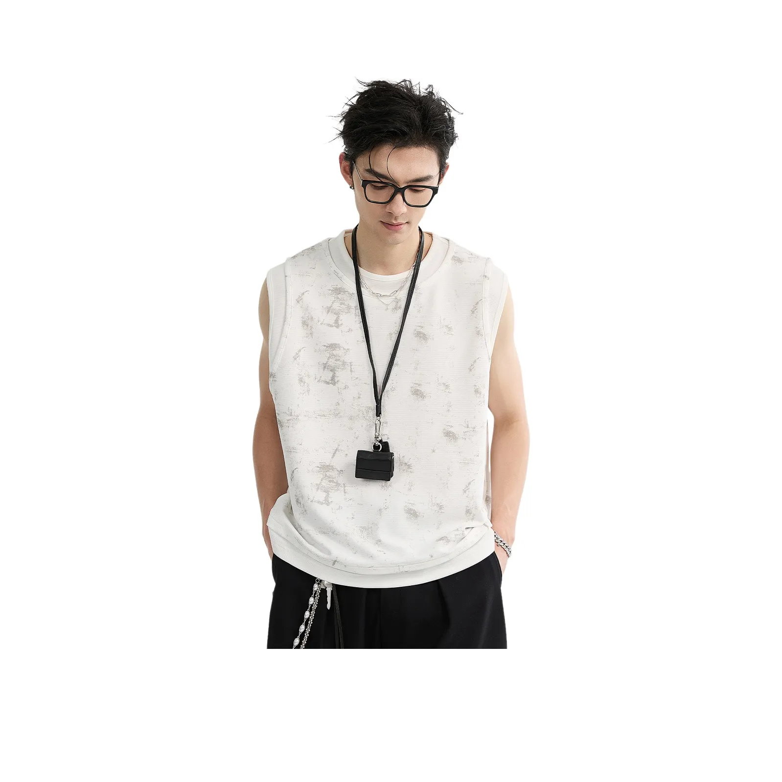 EARL JOEL Ink Белый Мужские Майки