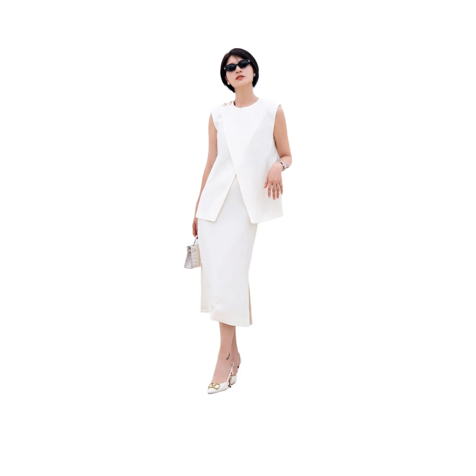 ONE SHALLOW Бизнес-костюм женский цвет слоновая кость