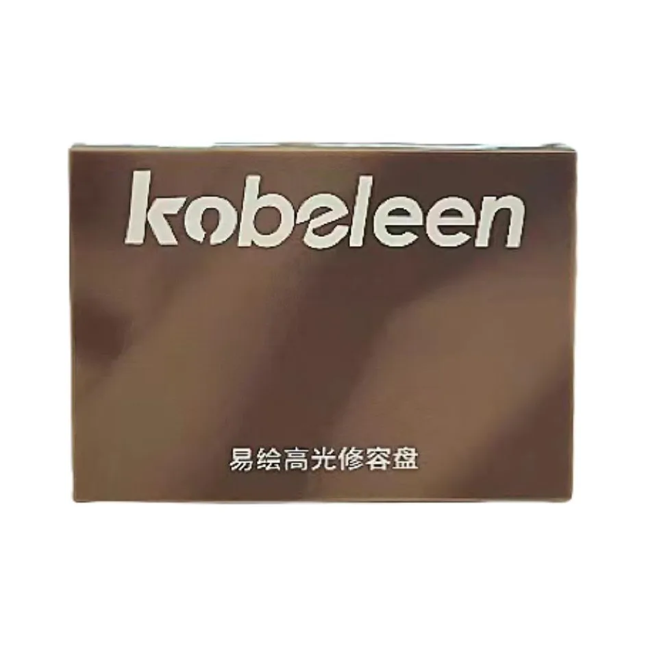 KOBELEEN 4 цвета Хайлайтер Контуринг Компактная Палетка Легко Смешивается Контуринг