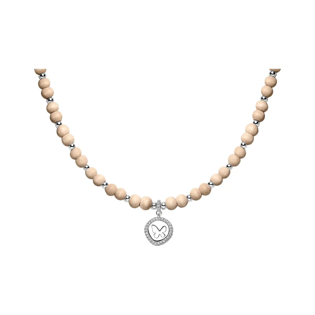 HEFANG Garden Copper Butterfly Seal Necklace Women's