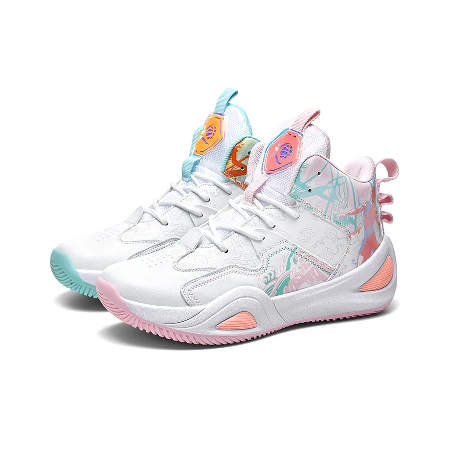 AMICNIEGD Дышащий Устойчивый к растяжению и Устойчивый к истиранию MID Топ Детские Баскетбольные кроссовки Подростки