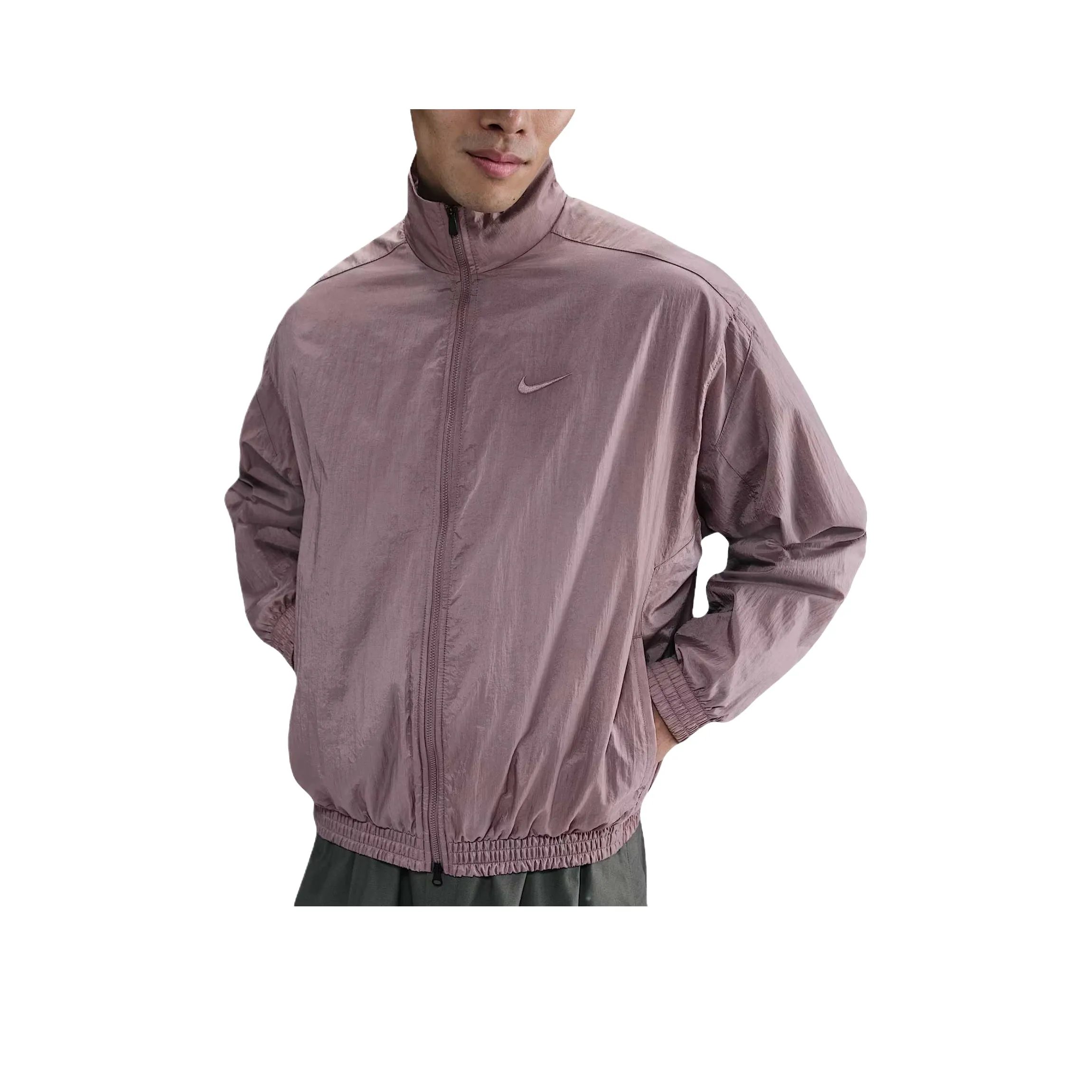 Nike ClubSwoosh Jacket Men's Gray Pink