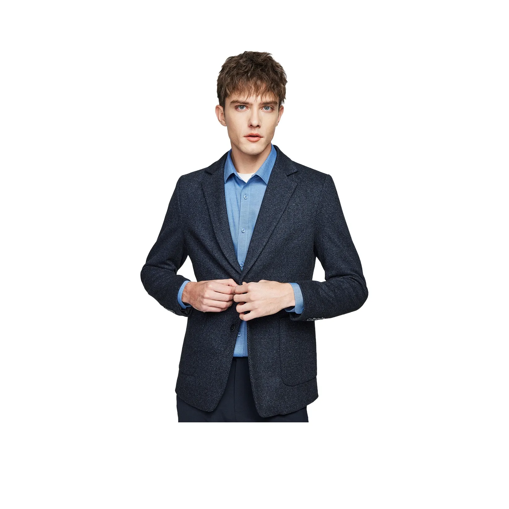 Red Bean Blazers Мужской Серый Синий