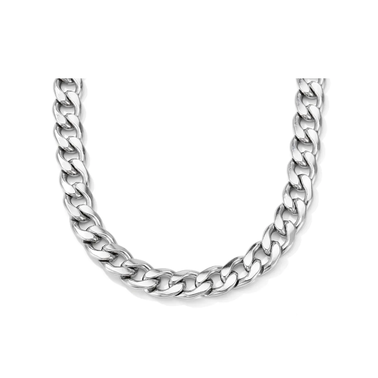 XXOFF Титановая сталь Ожерелье Серебристый Белый Унисекс