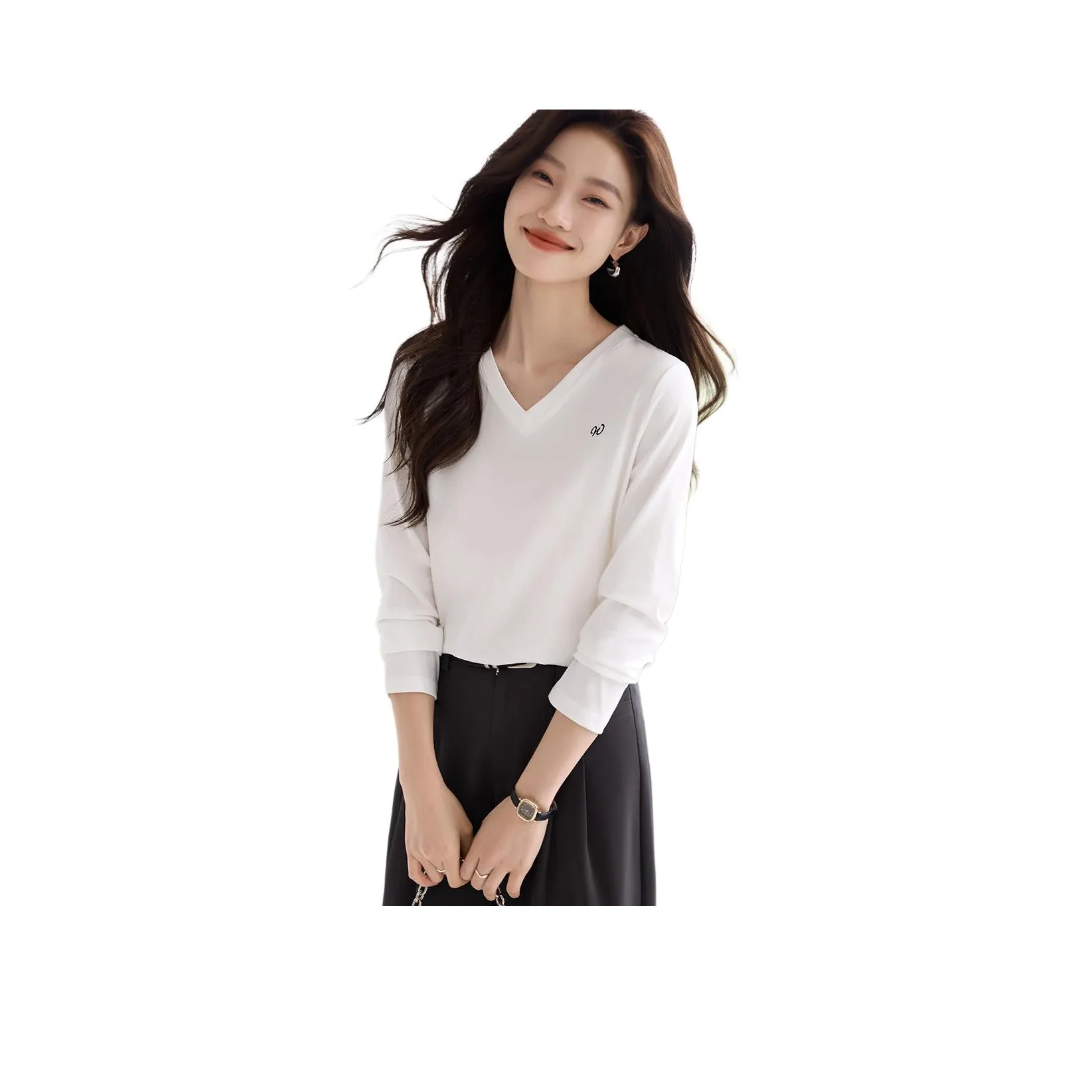 Mo Han Yi Mei Стандартная T-рубашка Женская Белая