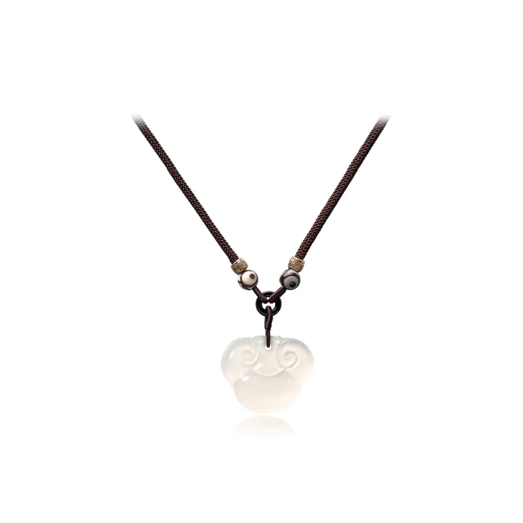 Teddy Bear Collection Chalcedony Jade Necklaces Unisex