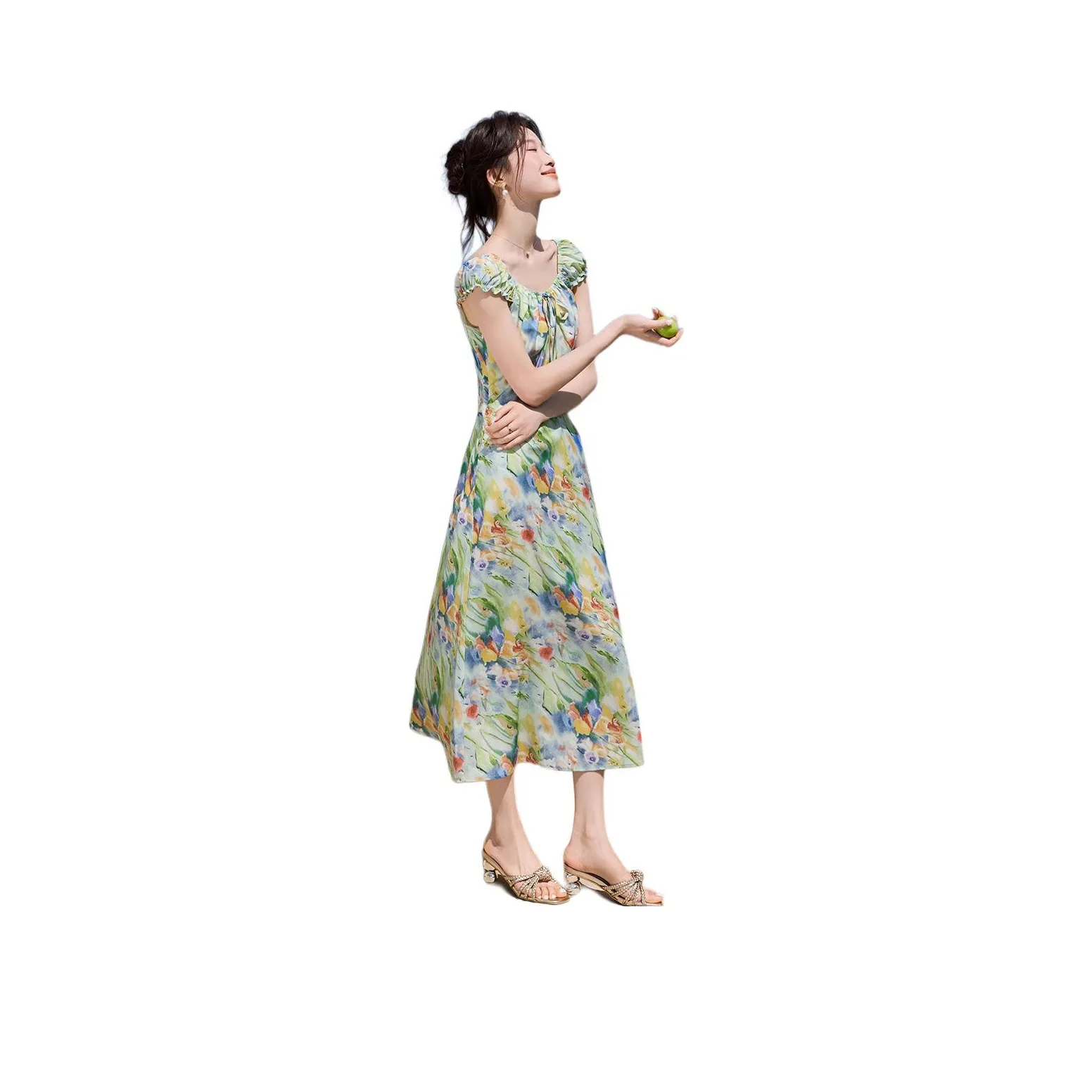 Mo Han Yi Mei Short Sleeved Dress Women's