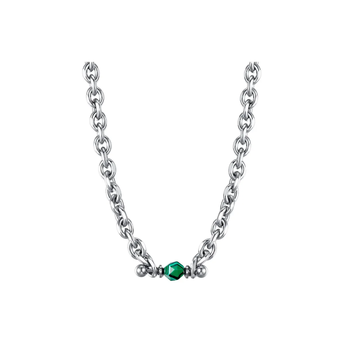 BYG Малахитовый Титановая сталь Ожерелье Унисекс