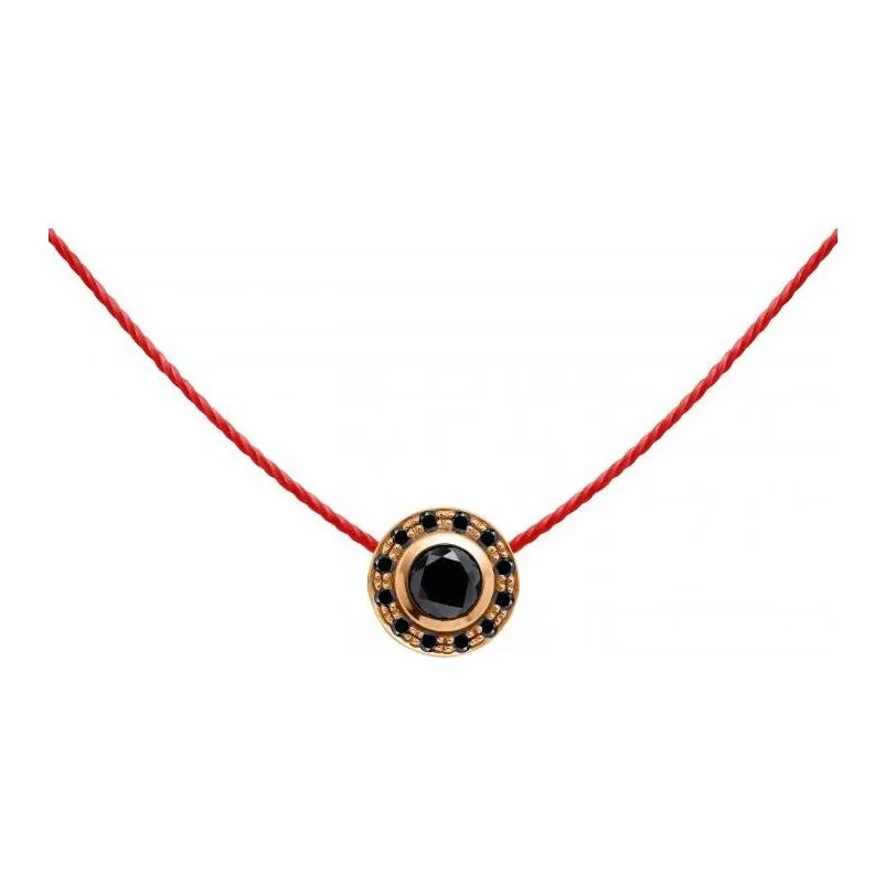 Redline Diamond 18K Rose Gold Necklaces Women's Black