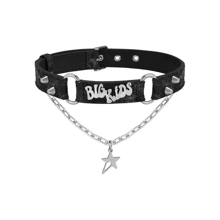 BLACKHEAD Деним Ожерелья Унисекс