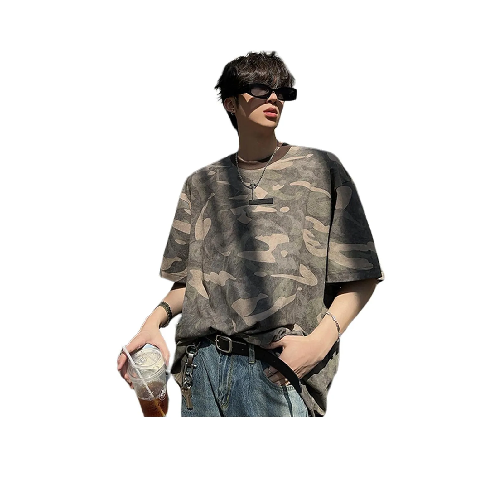 CORNILOT Армейский зеленый Унисекс Футболка