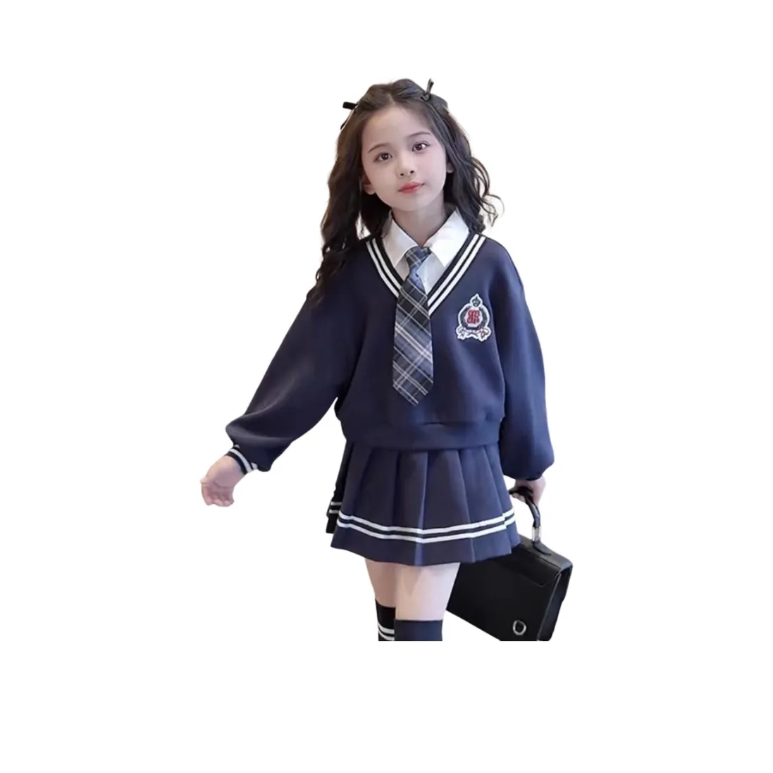 Aisina Комплект с юбкой Темно-синий Синий Подростки