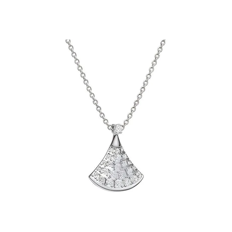 BVLGARI Divas' Dream Series 18K White Gold Top Chain Unisex Silver