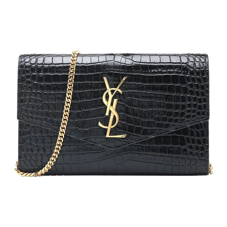 SAINT LAURENT Cow Leather Shoulder Bag, Crossbody Bag Mini Women's Black