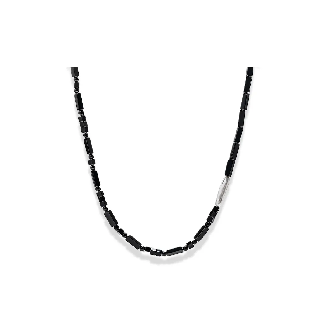 Cuud Obsidian Necklace Men's