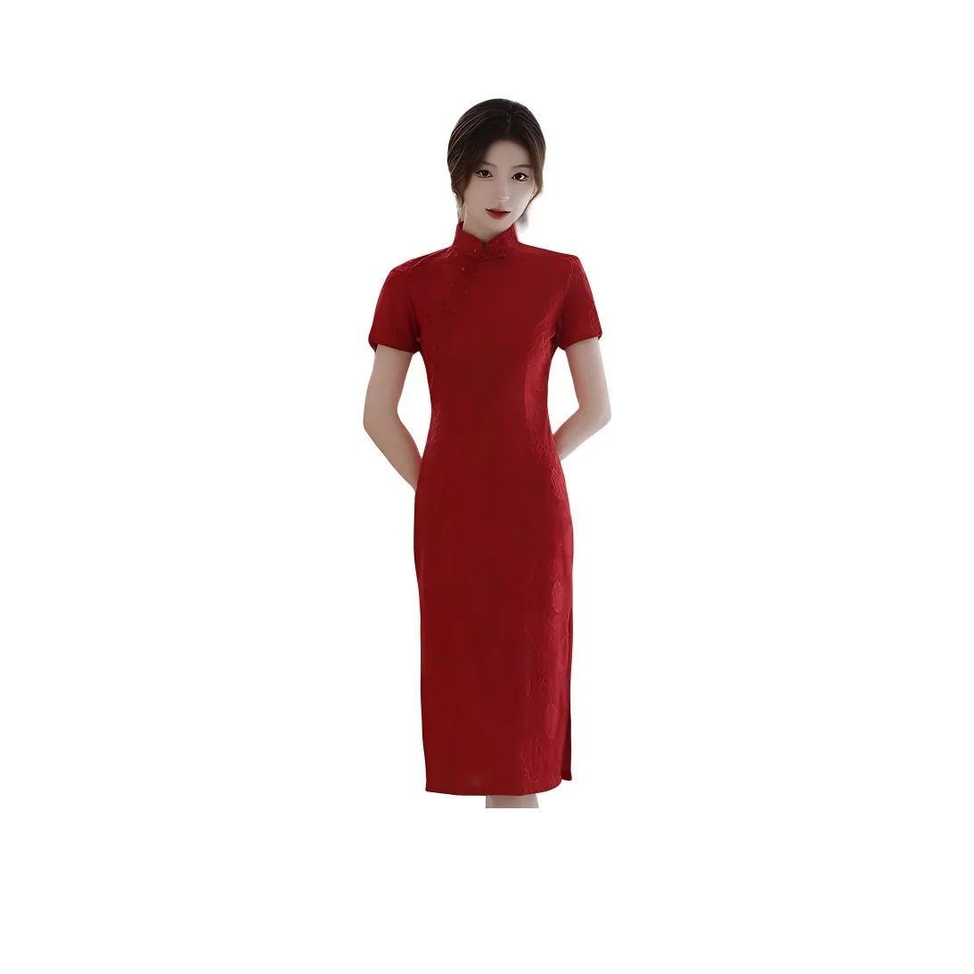 ENEESSI Красный Женские Ципао