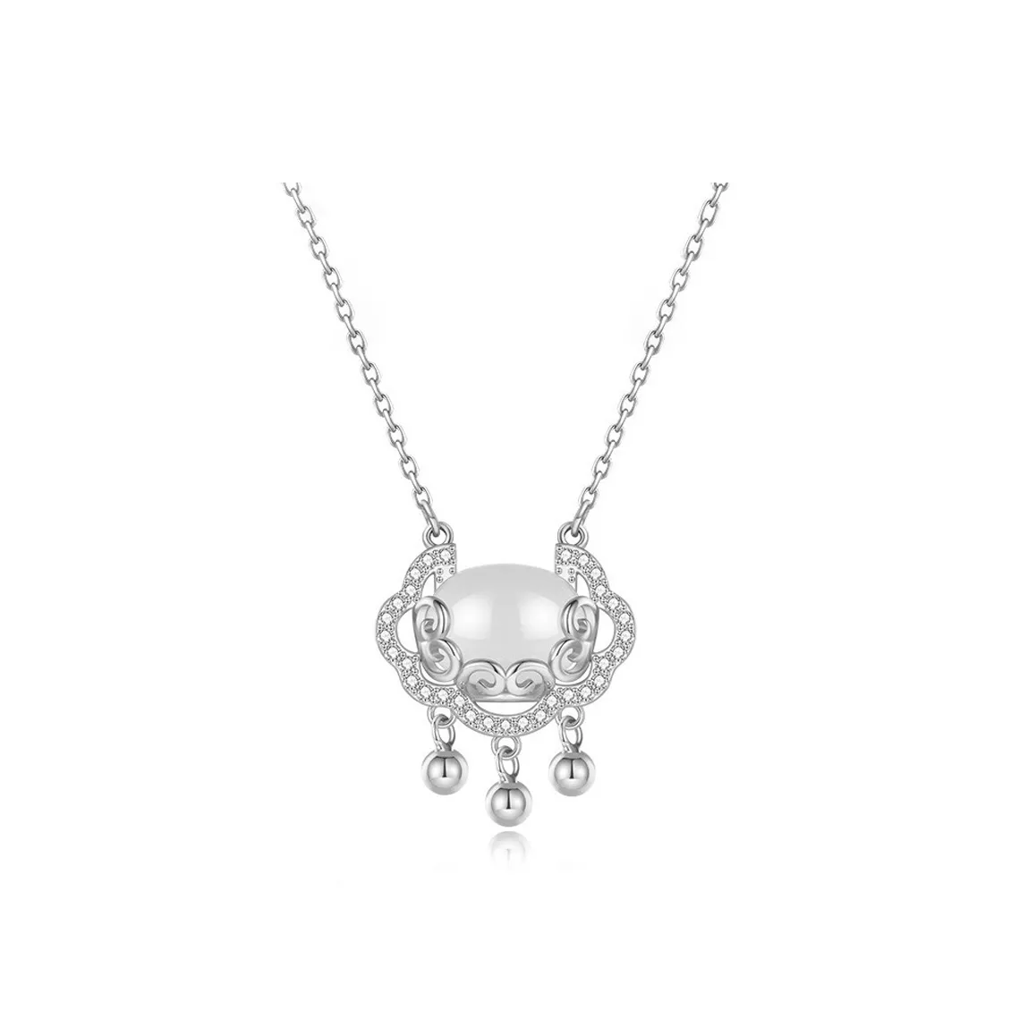 Best Wishes Chalcedony Jade Necklaces Unisex