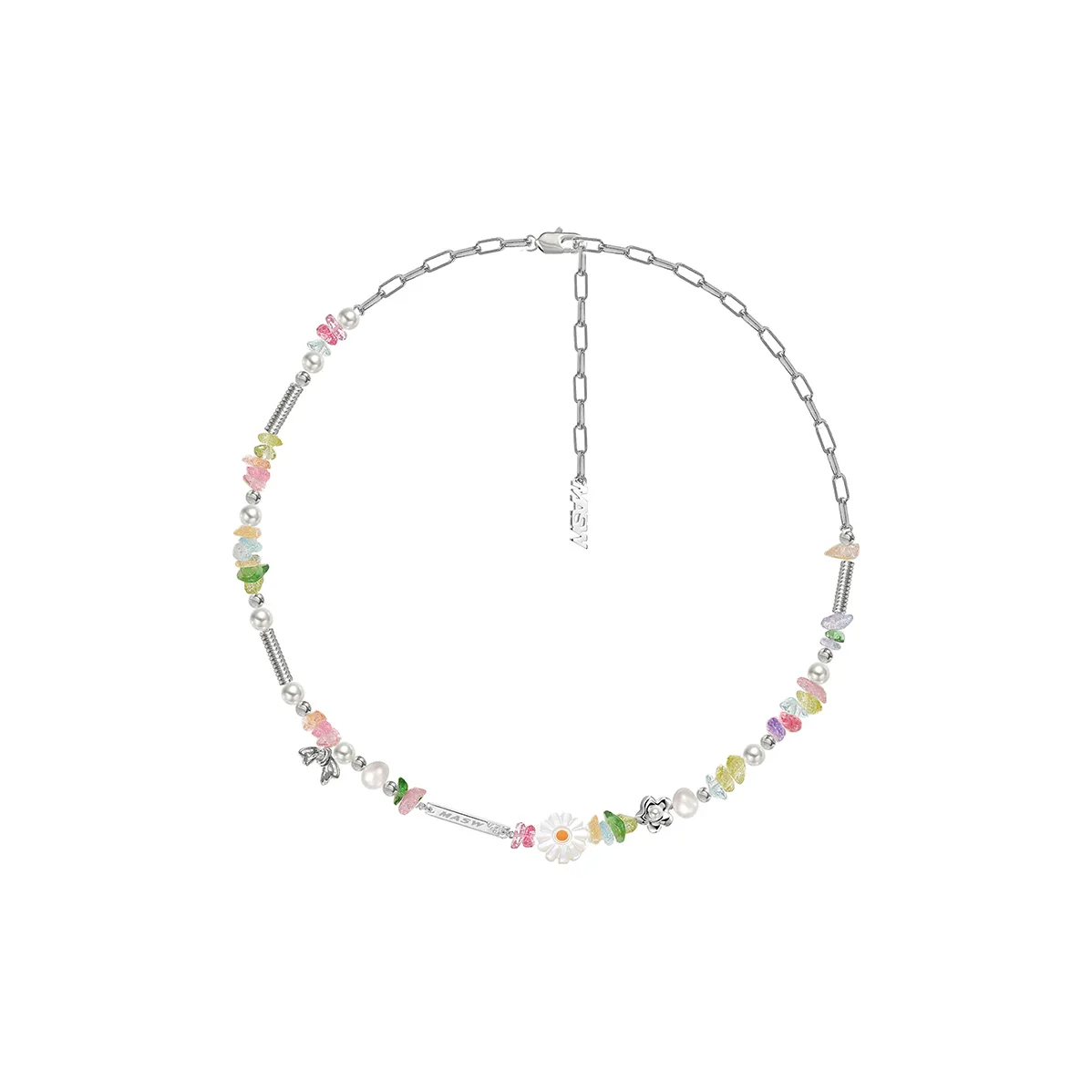 masw Золото-покрытое медное ожерелье для женщин