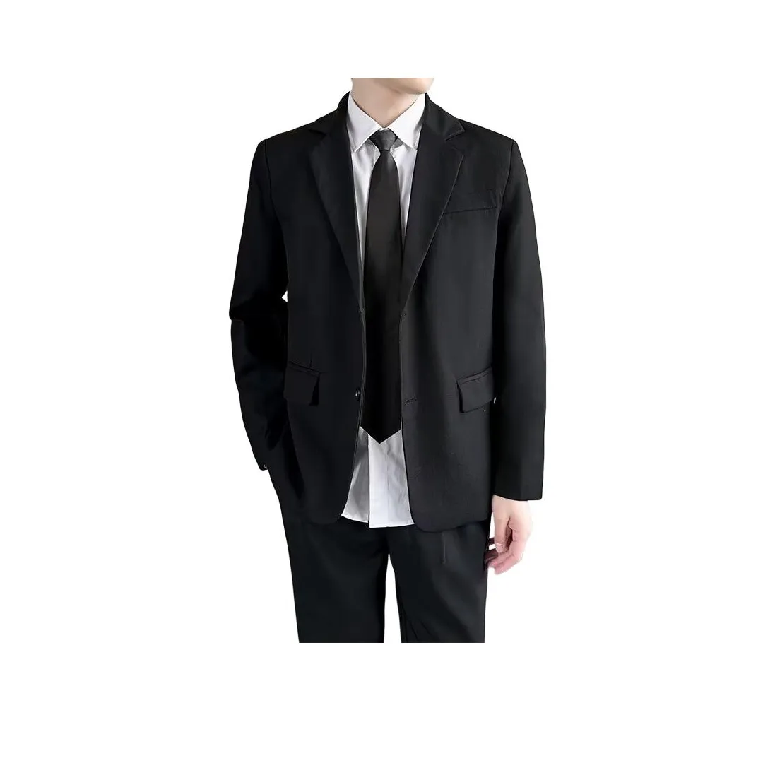 SANTASTIC Черный Мужской Деловой Костюм